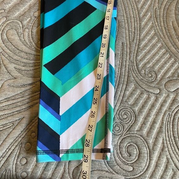 Champion Blue Green Striped Active Leggings XXL - Picture 4 of 4